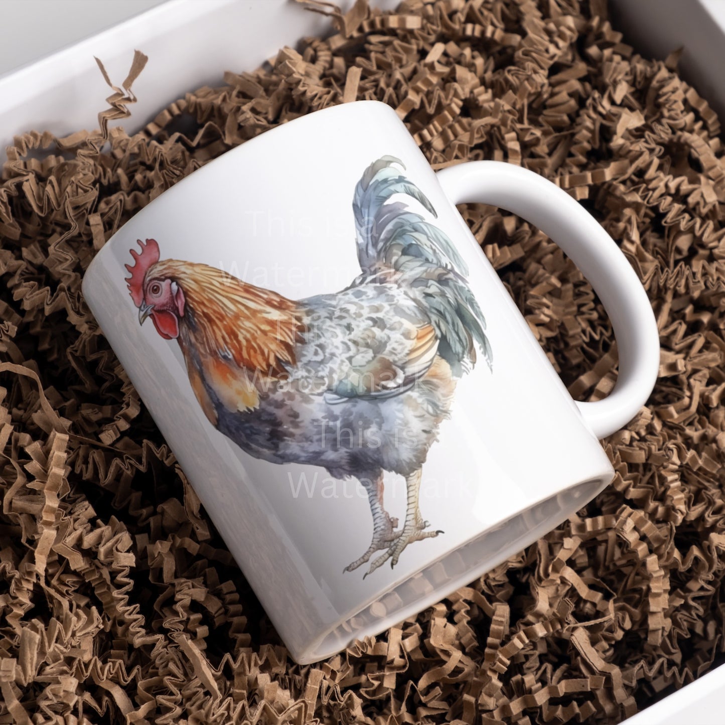Huhn Aquarell 6+6 PNG Bundle für Sublimation & Clipart