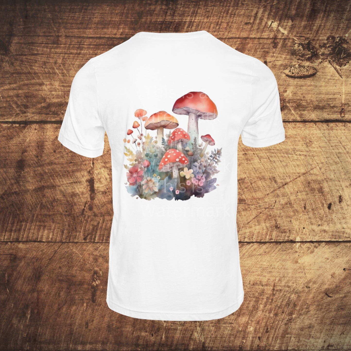 Waldpilze mit Blumen 6+6 PNG Bundle für Sublimation & Clipart
