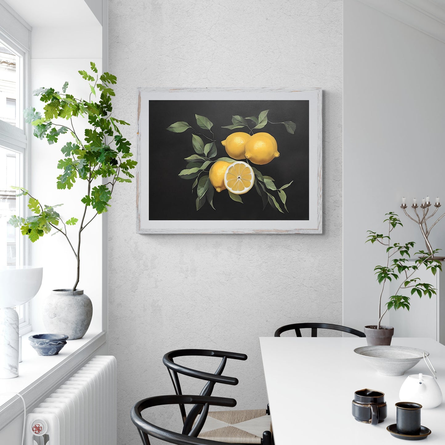 Lemon still life painting vintage Paper Poster Prints art farmhouse kitchen lemon painting fruit painting still life fruit painting
