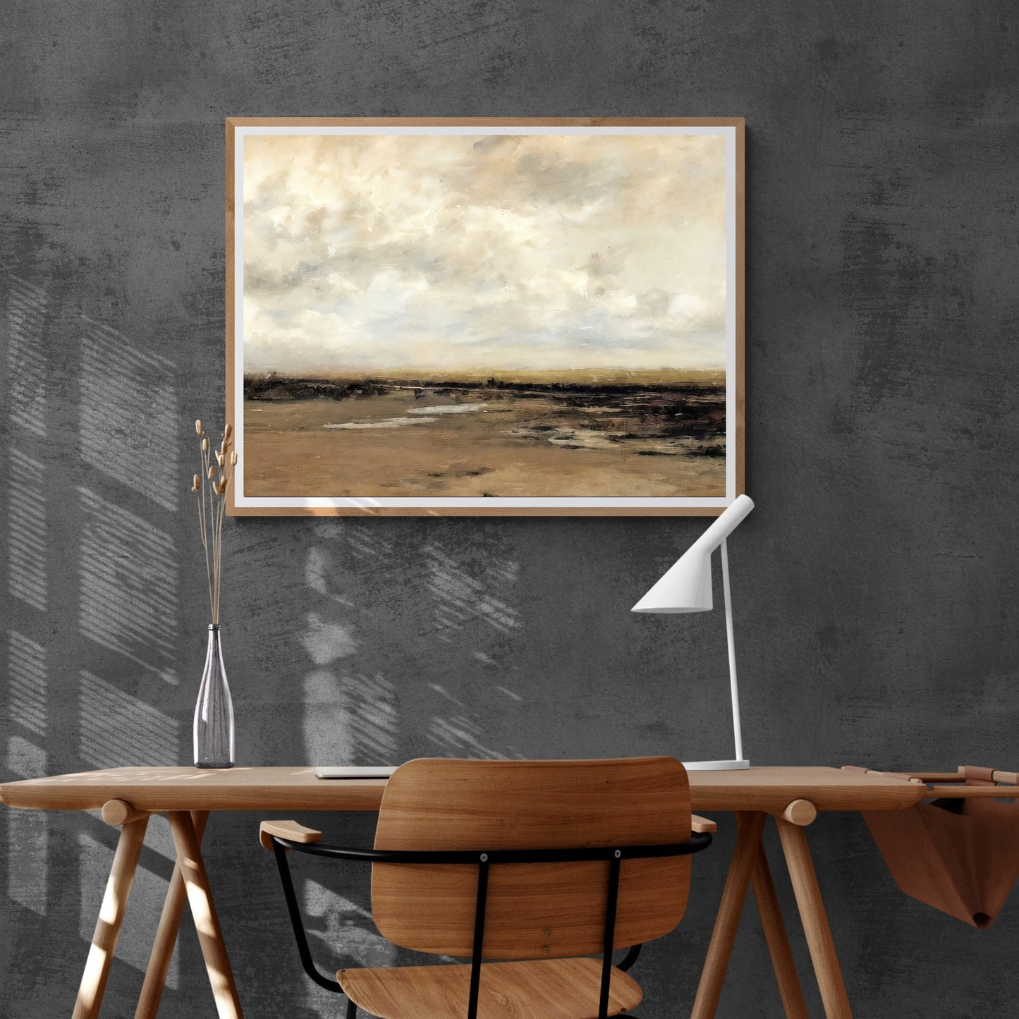 Abstract Country Landscape Paper Poster Prints Vintage Oil Painting & Wall Art abstract open wild country landscape, Antique art