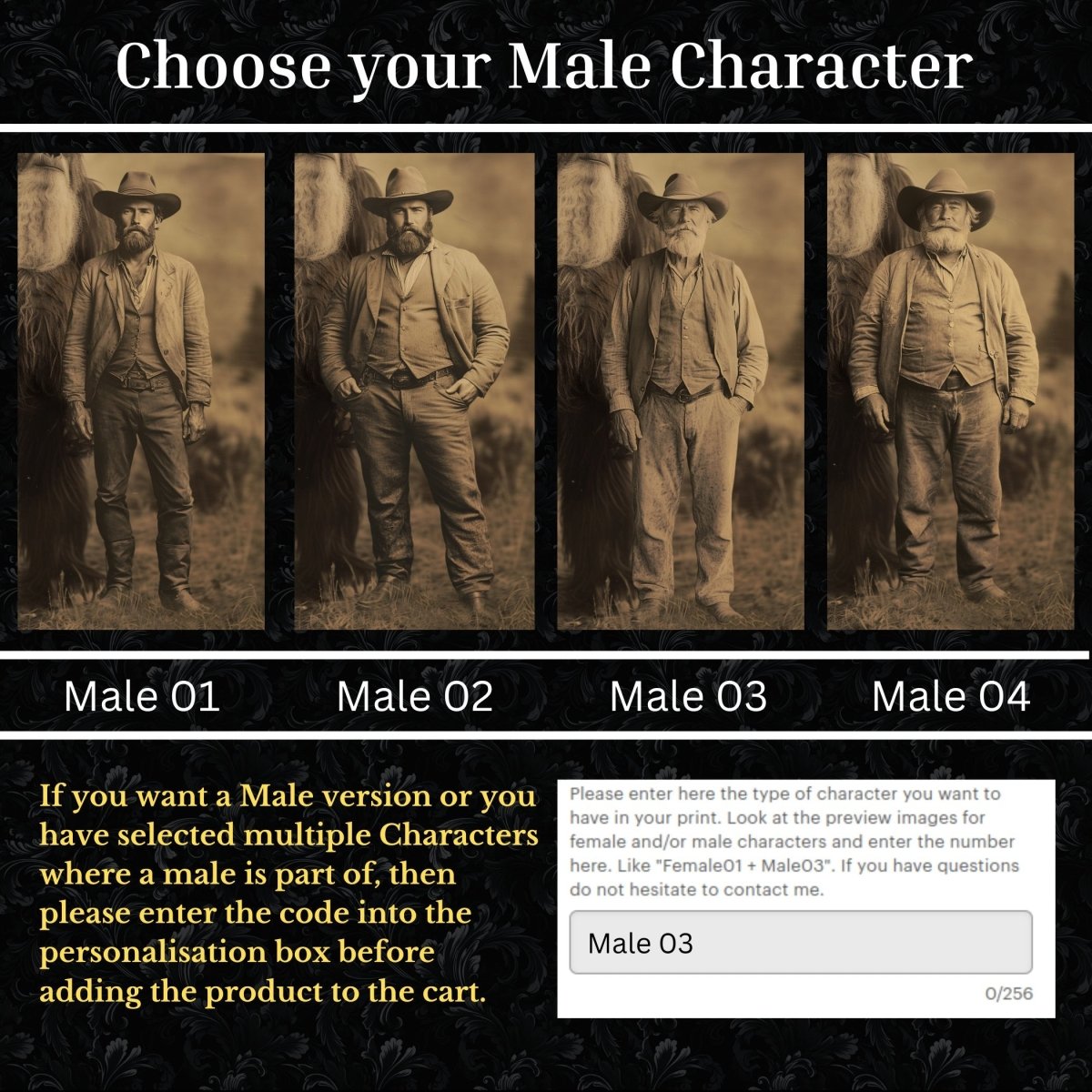 Bigfoot Customizable Wall Art Print – Vintage Photograph Personalised Sasquatch Print - 4 Characters for Face Swap Possible - Everything Pixel