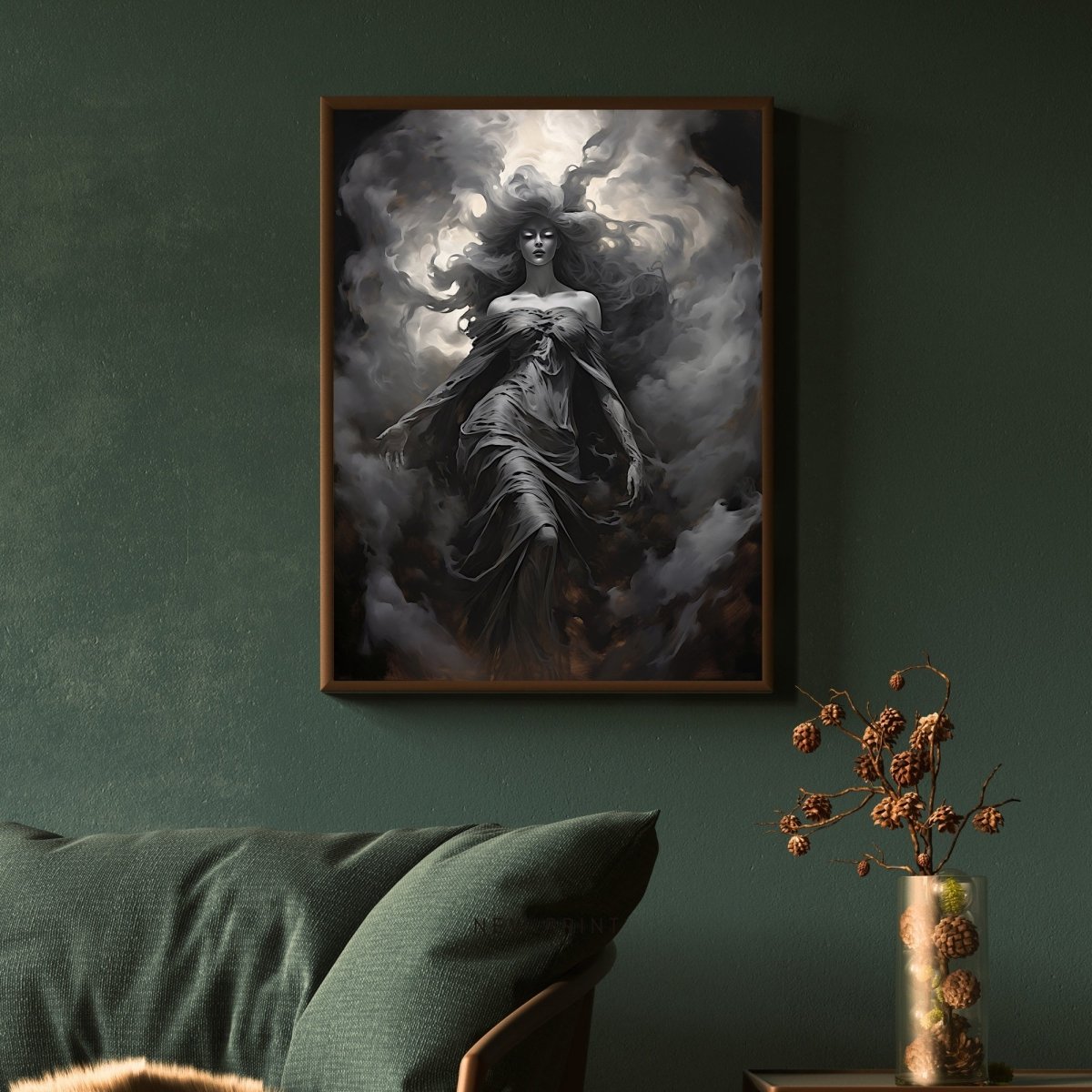 Goddess of Air - Gothic Wall Art Print - Everything Pixel