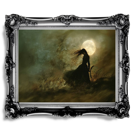 Hekate on Samhain Wall Art Print - Witchcore Wall Art, Occult Greek Goddess - Everything Pixel