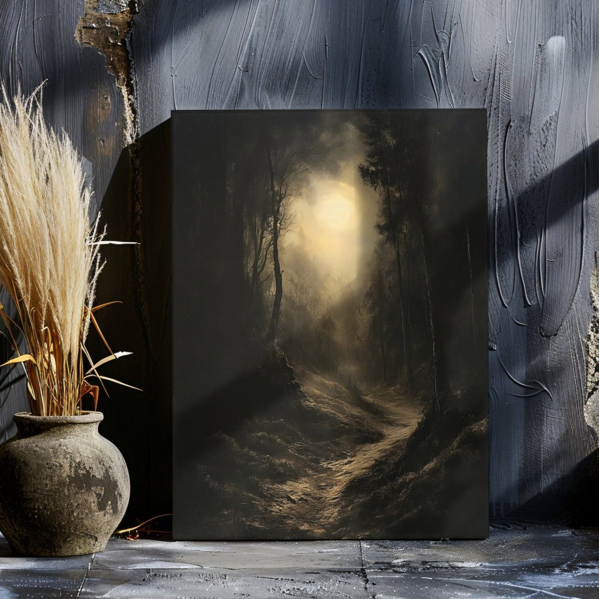 Mystical Forbidden Forest Canvas Print - Wizarding Fantasy Artwork - Everything Pixel