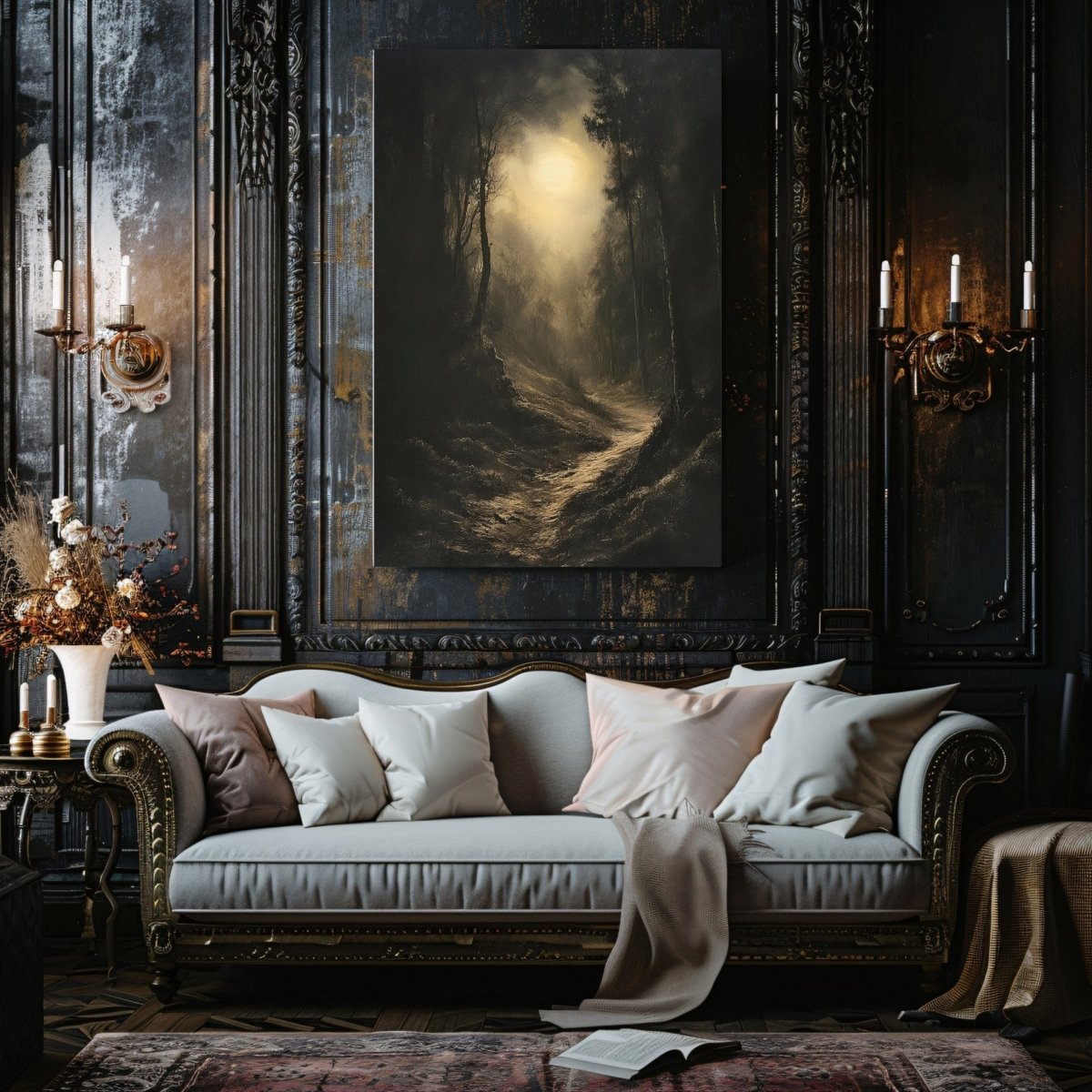 Mystical Forbidden Forest Canvas Print - Wizarding Fantasy Artwork - Everything Pixel