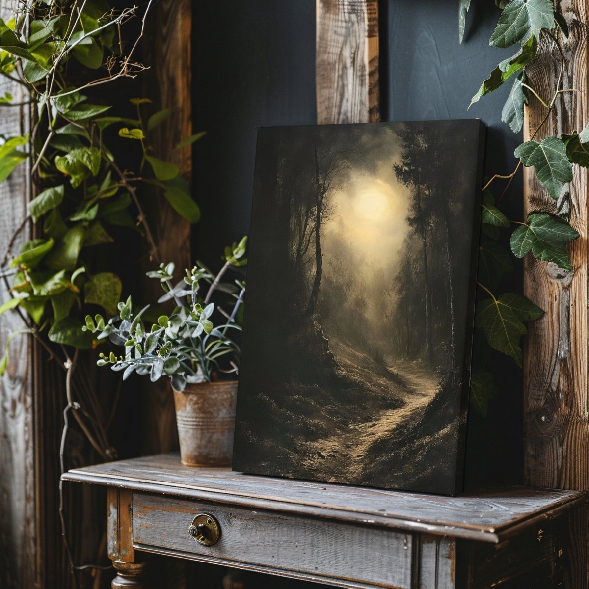 Mystical Forbidden Forest Canvas Print - Wizarding Fantasy Artwork - Everything Pixel