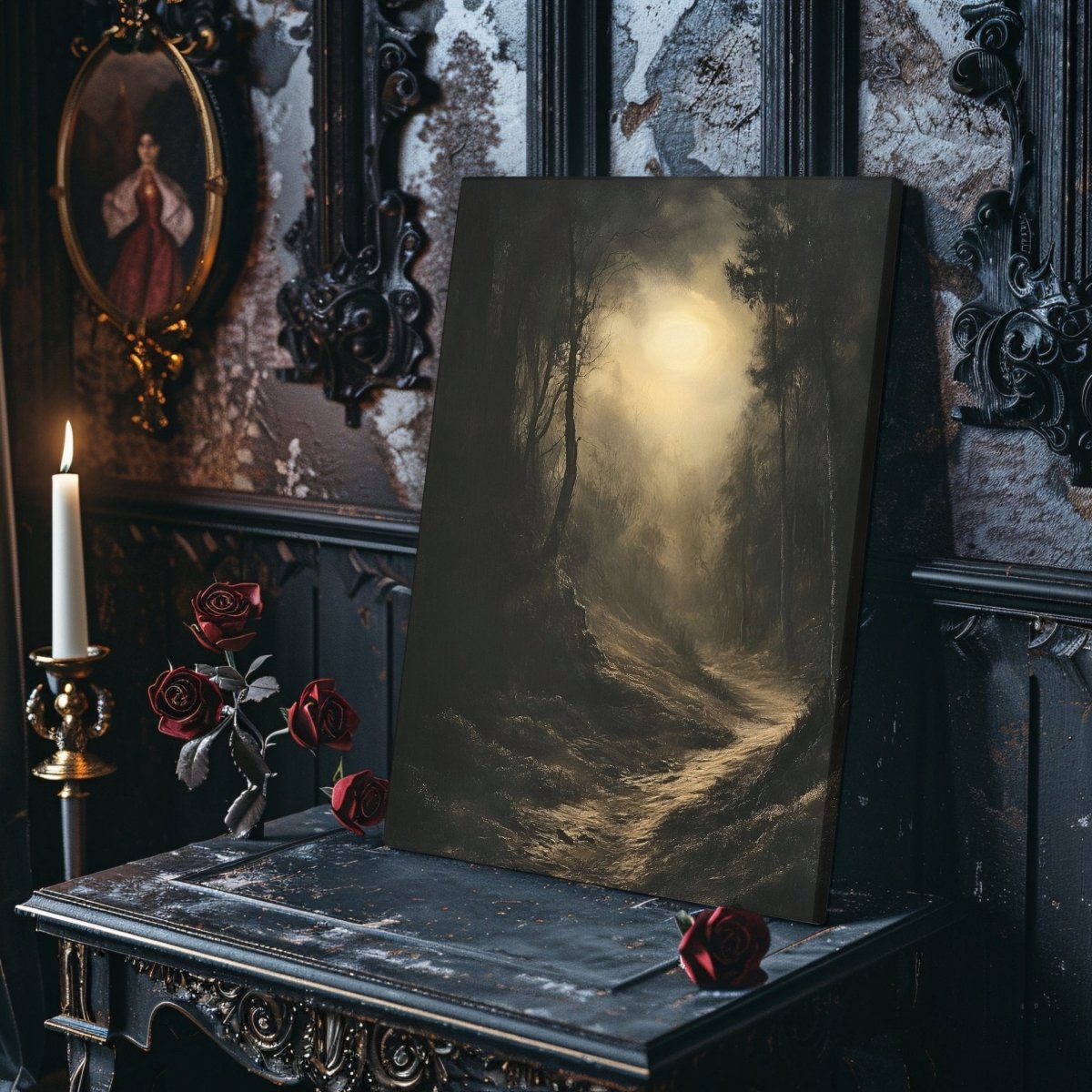 Mystical Forbidden Forest Canvas Print - Wizarding Fantasy Artwork - Everything Pixel