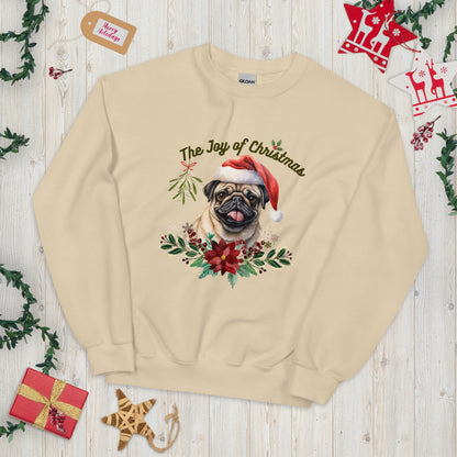 Christmas Pug Pullover - High Quality Festive Family Unisex Sweater, Gift for Her, Gift for Doglovers, Funny Xmas Sweater, Cute Xmas Dog