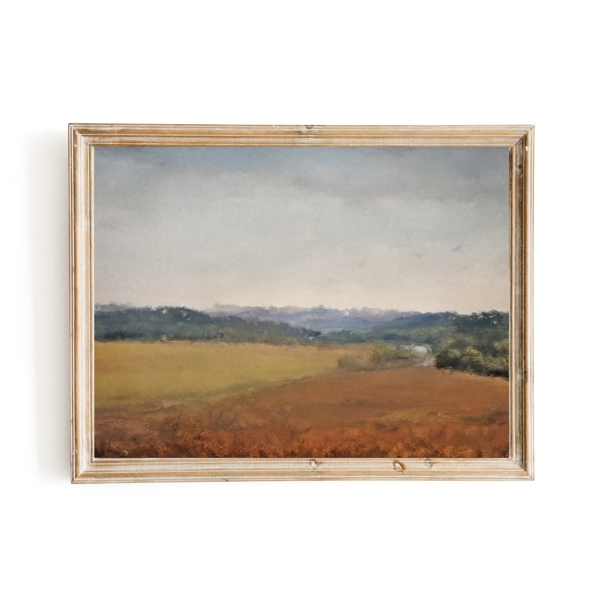 Abstract open wild country landscape Abstract Country Landscape Oil Print - Everything Pixel