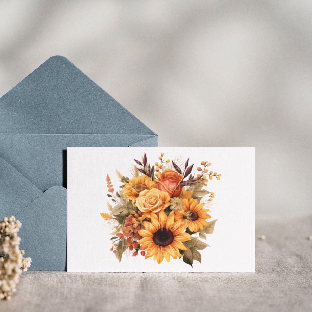 Autumn Flower Bouquet 7x PNG Clip Art Bundle Autumn Wedding Print on Wedding Invitations Cards Paper Craft Fall Wedding Colors Boho Clipart - Everything Pixel