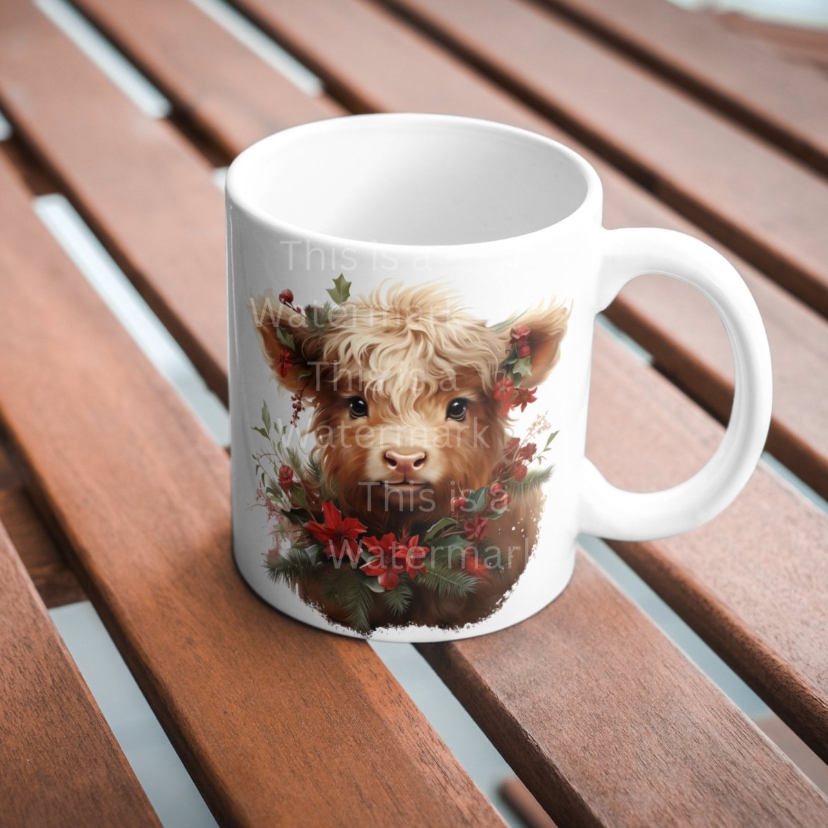 Baby Highland Cow Christmas Clipart 7+7 PNG JPG Bundle Bring Holiday Cheer to Your Design Invitation Card Graphic Paper Crafting Artwork - Everything Pixel