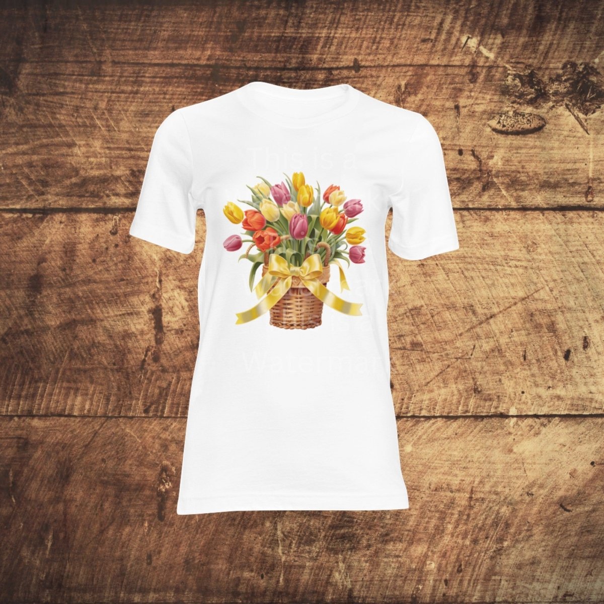 Basket with Colorful Tulips PNG Bundle for Sublimation & Clipart - Everything Pixel