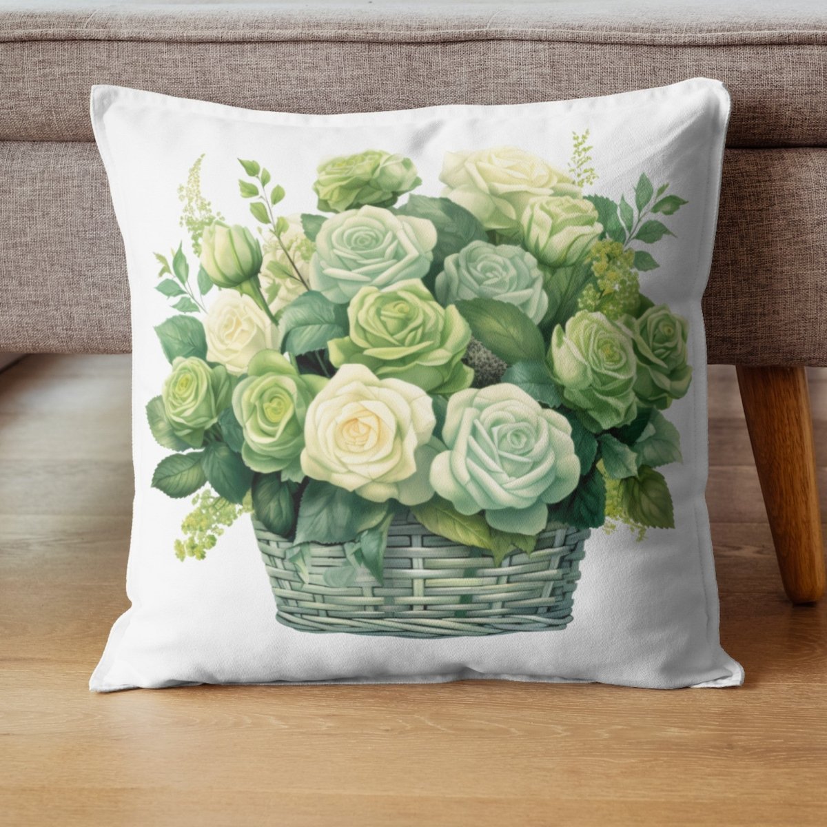 Basket with Green Roses 6+6 PNG Bundle for Sublimation & Clipart - Everything Pixel