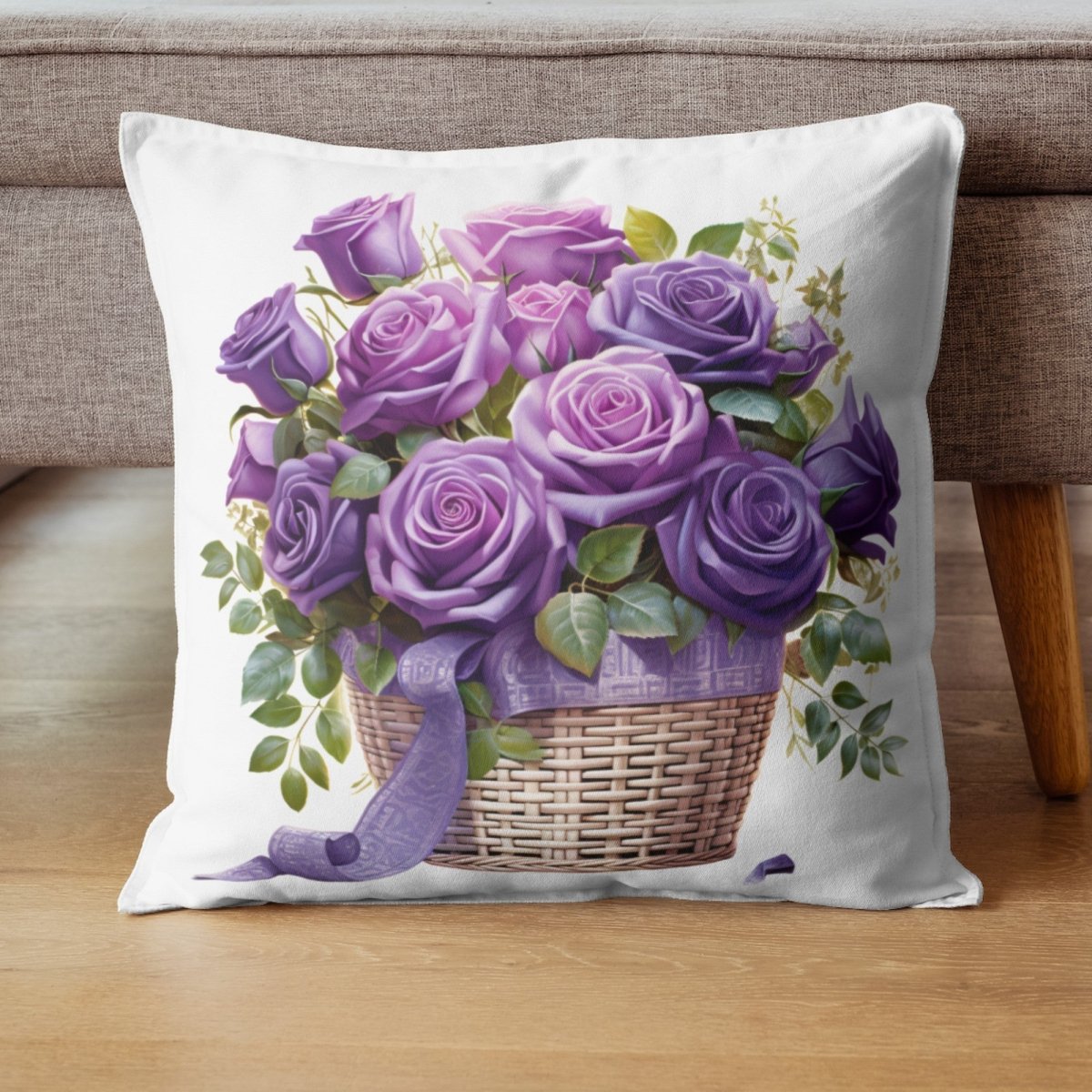 Basket with Purple Roses 6+6 PNG Bundle for Sublimation & Clipart - Everything Pixel
