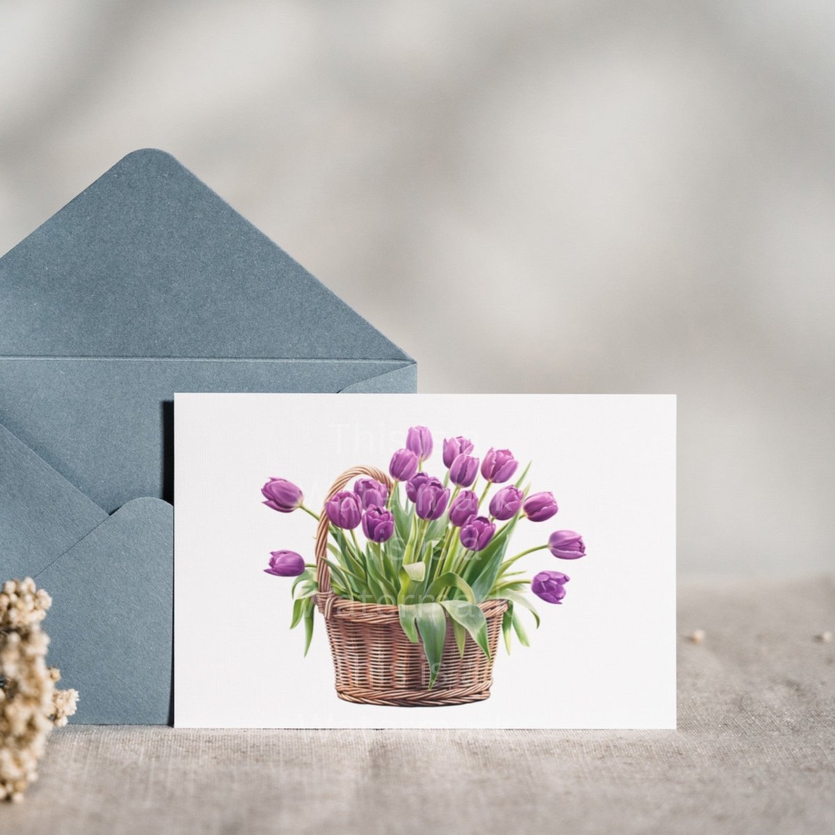 Basket with Purple Tulips 6+6 PNG Bundle for Sublimation & Clipart - Everything Pixel