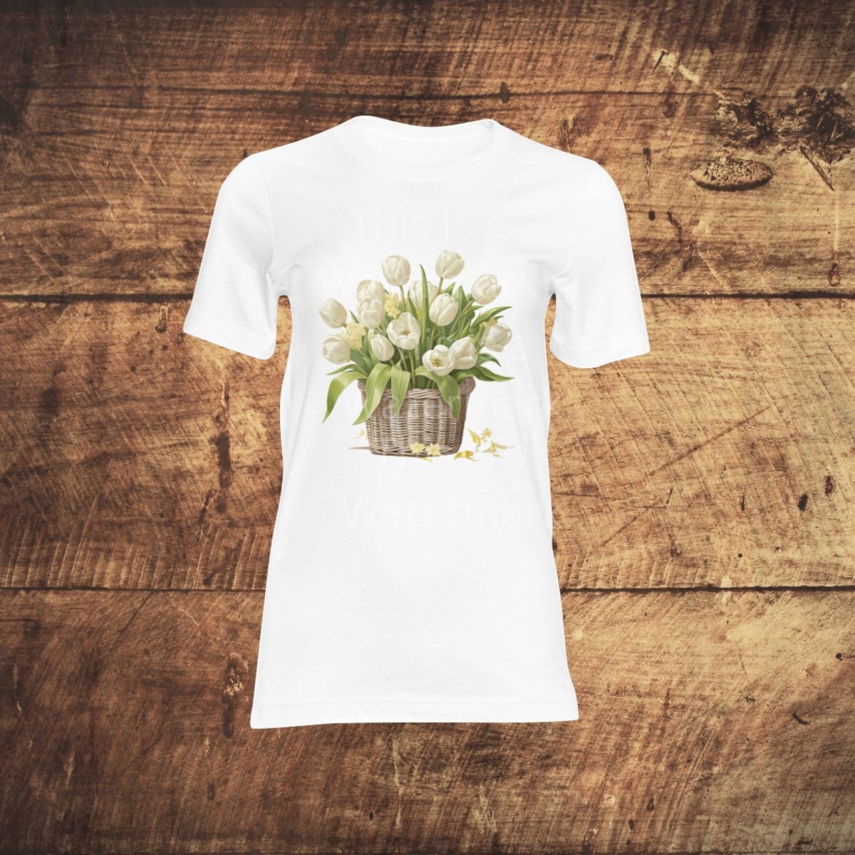 Basket with White Tulips 6+6 PNG Bundle for Sublimation & Clipart - Everything Pixel