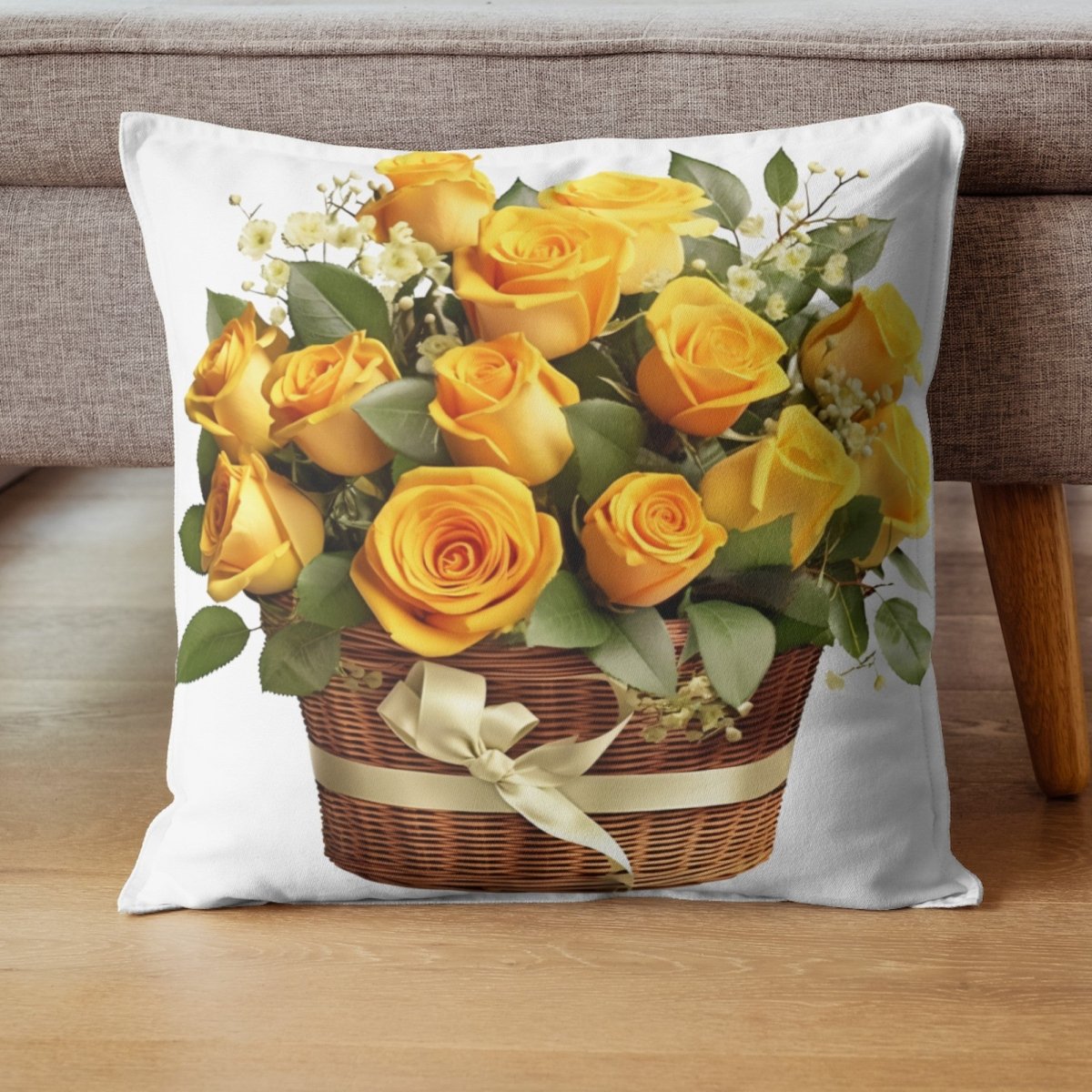 Basket with Yellow Roses 6+6 PNG Bundle for Sublimation & Clipart - Everything Pixel