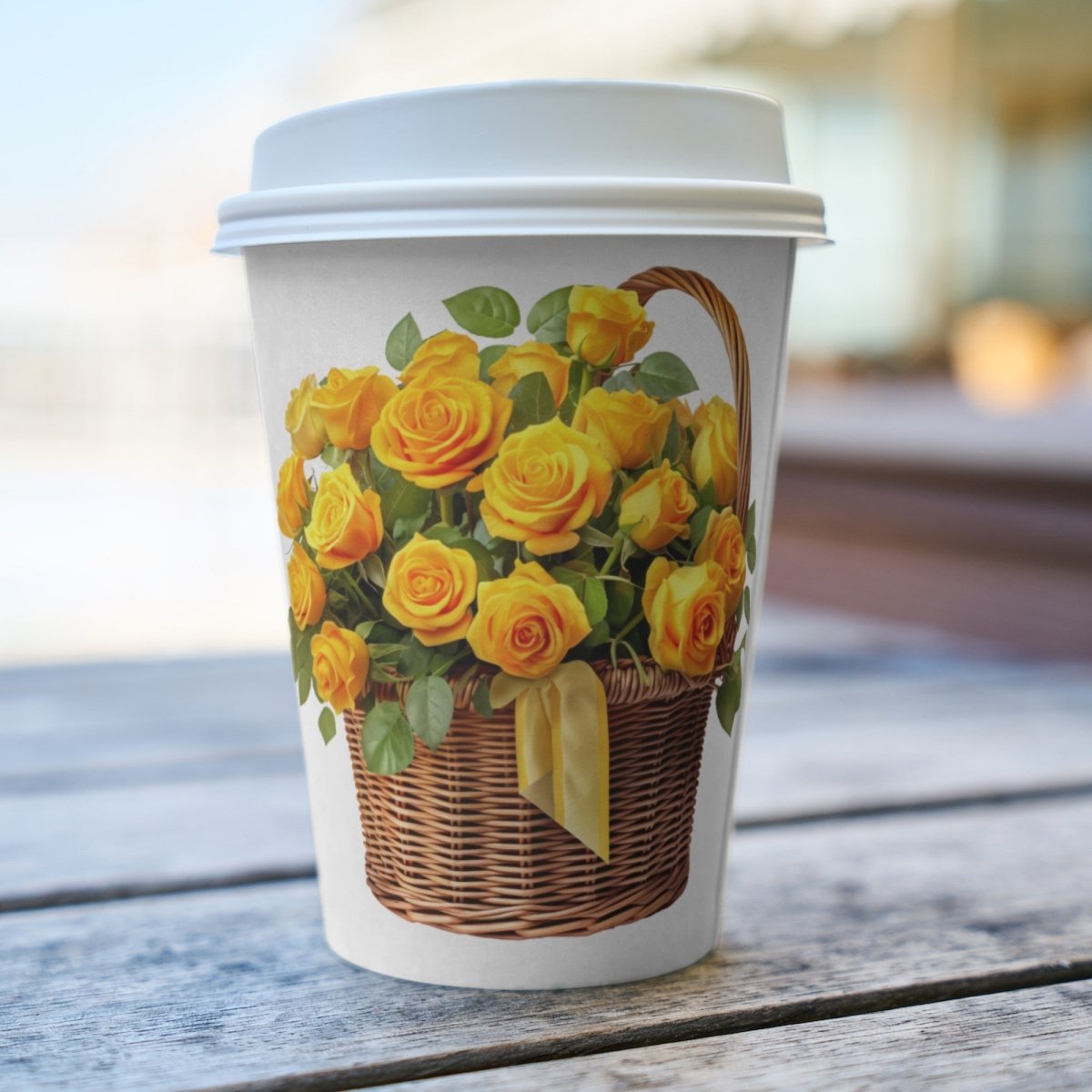Basket with Yellow Roses 6+6 PNG Bundle for Sublimation & Clipart - Everything Pixel