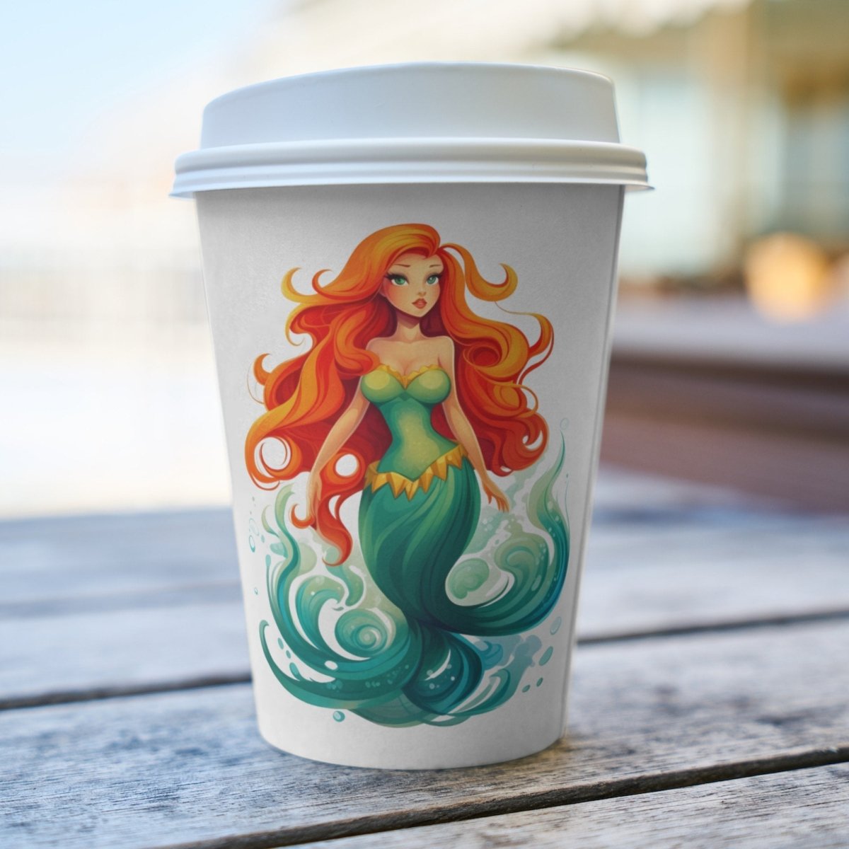 Beautiful Mermaid 6x PNG Clip Art Bundle Fantasy T-Shirt Design Card Making Paper Crafting Children Book Clipart Fairytale Invitation - Everything Pixel