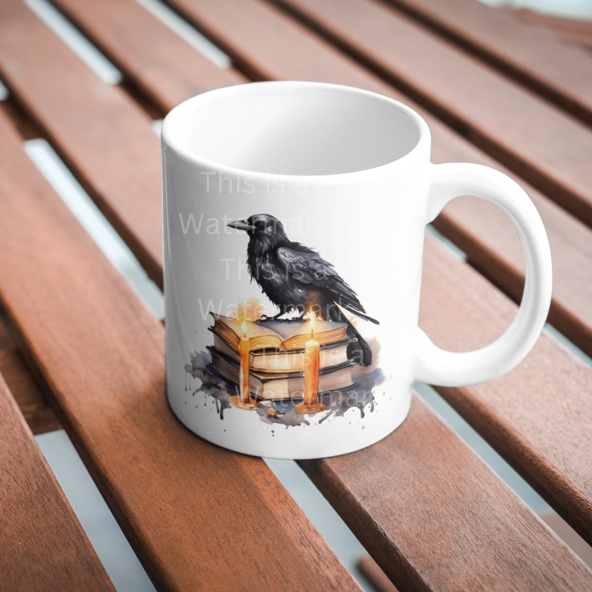 Black Raven on Books 6x PNG Clip Art Bundle Watercolor Scrapbook Design Card Making Paper Crafting T-Shirt Clipart Mystical Witchy Art - Everything Pixel