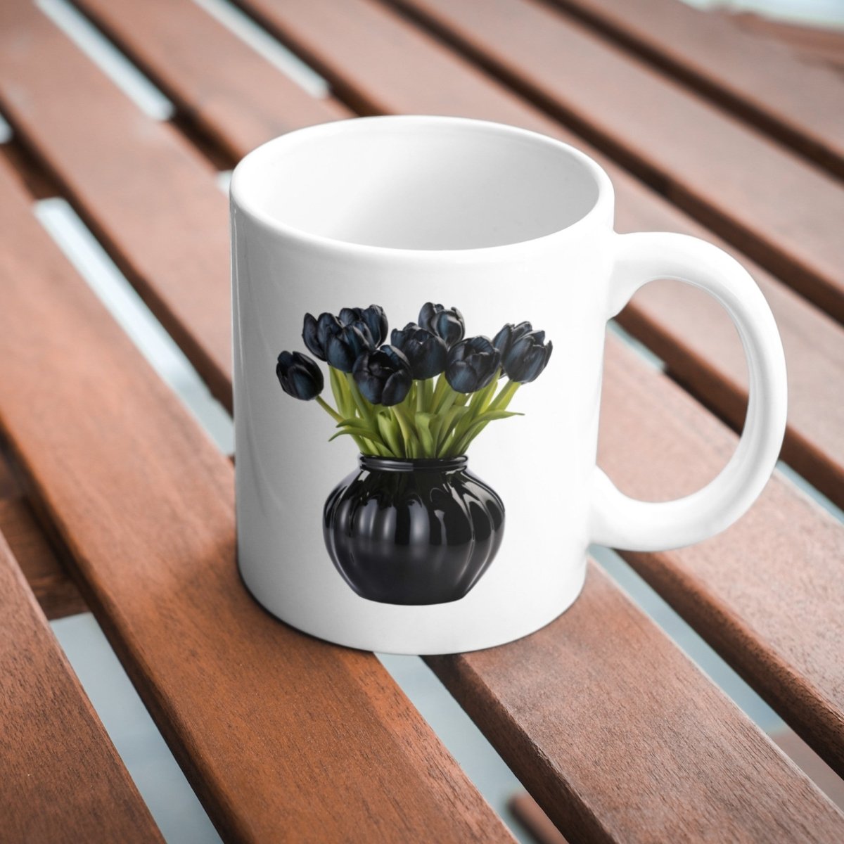 Black Tulips in Vase 6+6 PNG Clipart Bundle, Transparent Background, Photorealistic - Everything Pixel