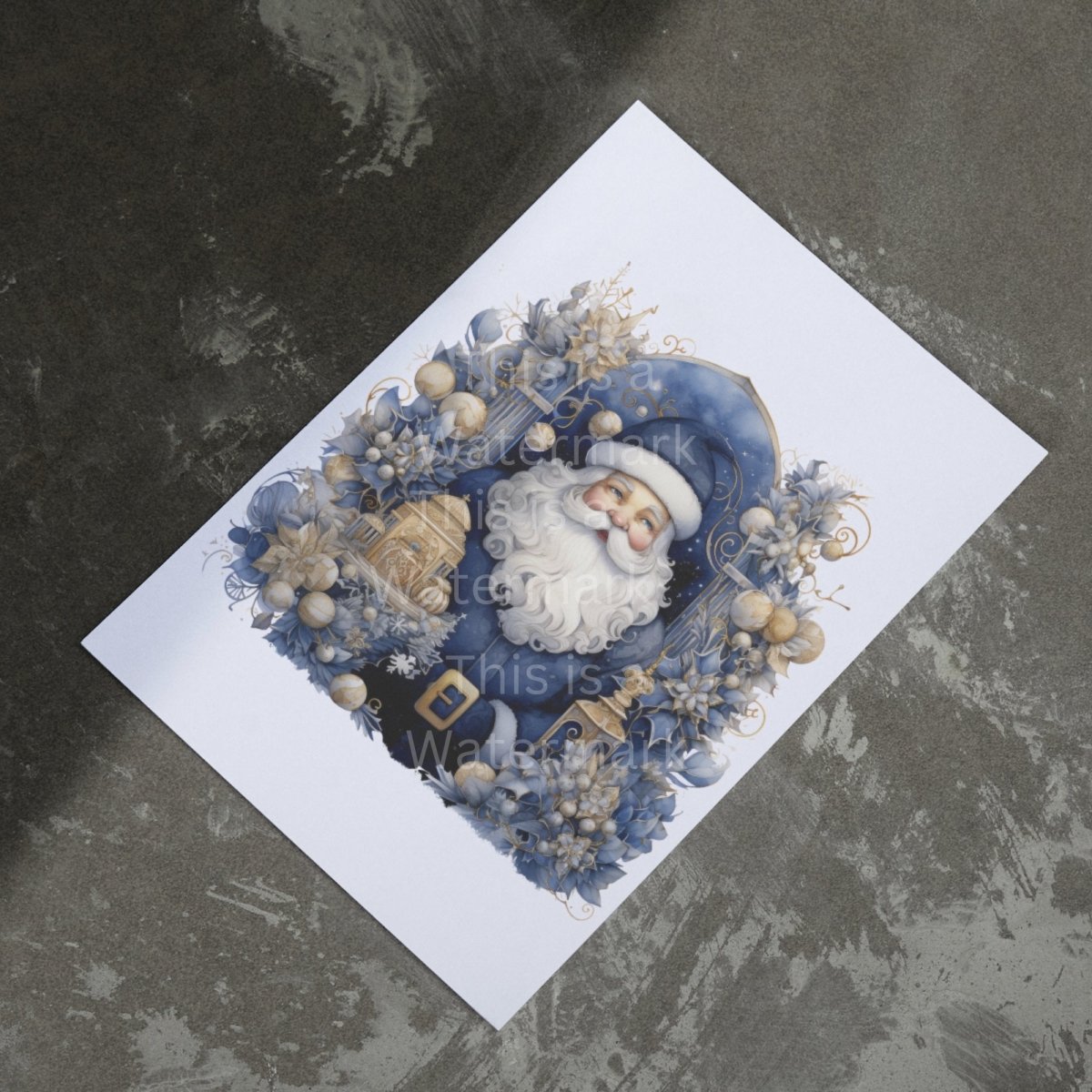 Blue Christmas Clipart 20x PNG Bundle Festive Advent Clipart Nursery Art Card Making Digital Paper Craft Holiday Winter Graphic Bundle - Everything Pixel