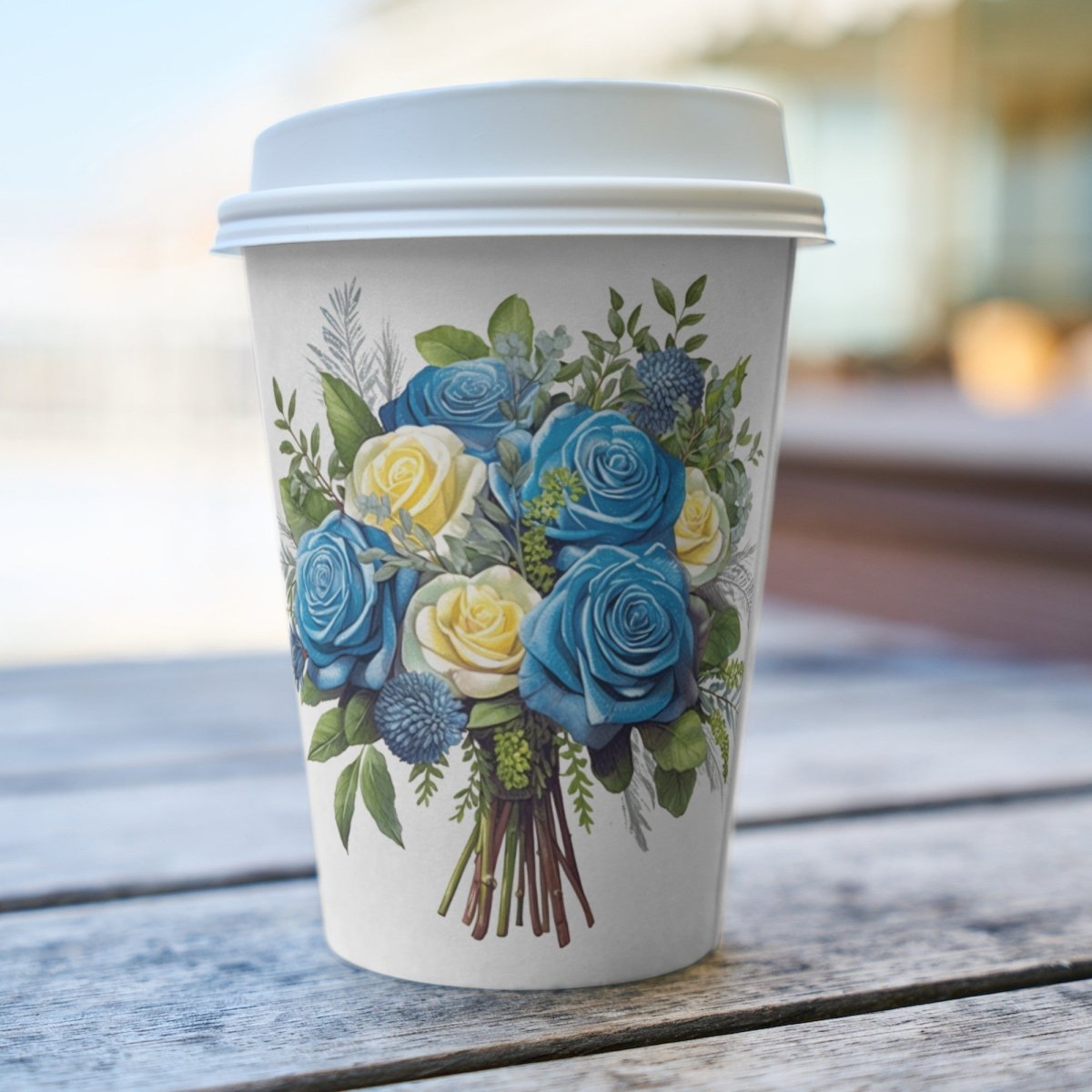 Blue Rose Bouquet PNG Bundle for Sublimation Clipart Bundle Transparent Background Wedding Clipart Mug Digital Download Commercial Use - Everything Pixel