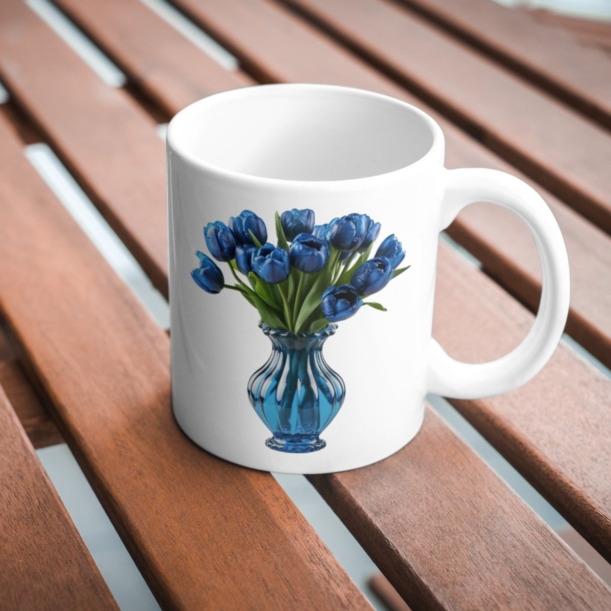 Blue Tulips in Vase 6+6 Clipart PNG Bundle, Transparent Background, Photorealistic - Everything Pixel