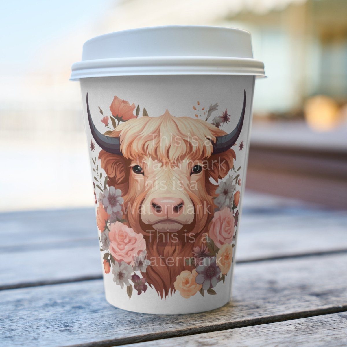 Boho Floral Highland Cow Clipart 7+7 PNG JPG Bundle Cute Design Invitation Card Graphic Paper Crafting Pastel Color Highland Cow Artwork - Everything Pixel