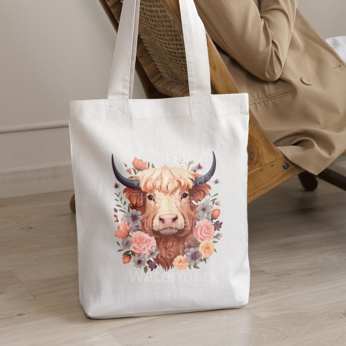 Boho Floral Highland Cow Clipart 7+7 PNG JPG Bundle Cute Design Invitation Card Graphic Paper Crafting Pastel Color Highland Cow Artwork - Everything Pixel