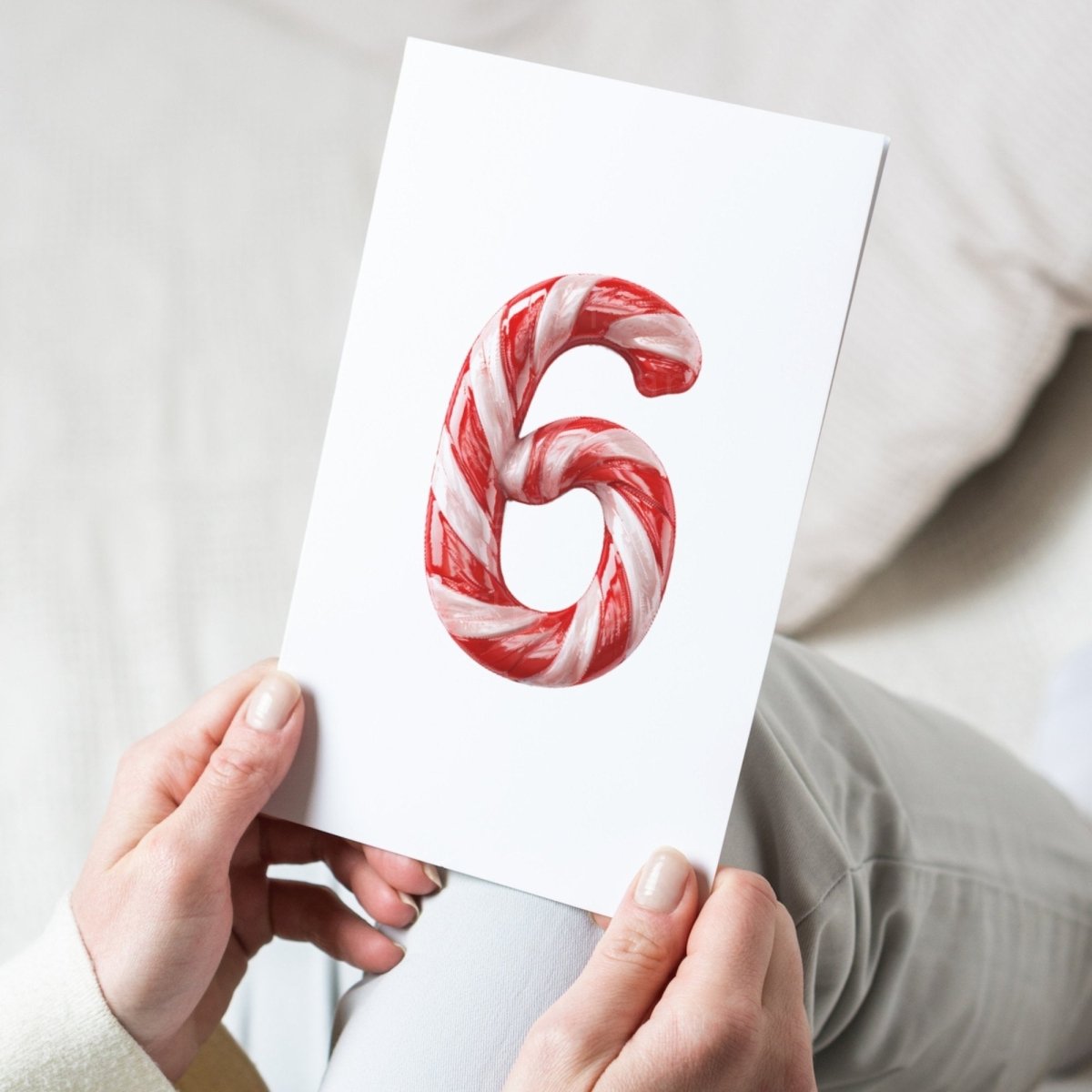 Candy Cane Numbers Clipart 10 PNG Bundle Christmas Sweet Font Clipart Card Making Graphic Digital Paper Craft Holiday Digit Graphic - Everything Pixel