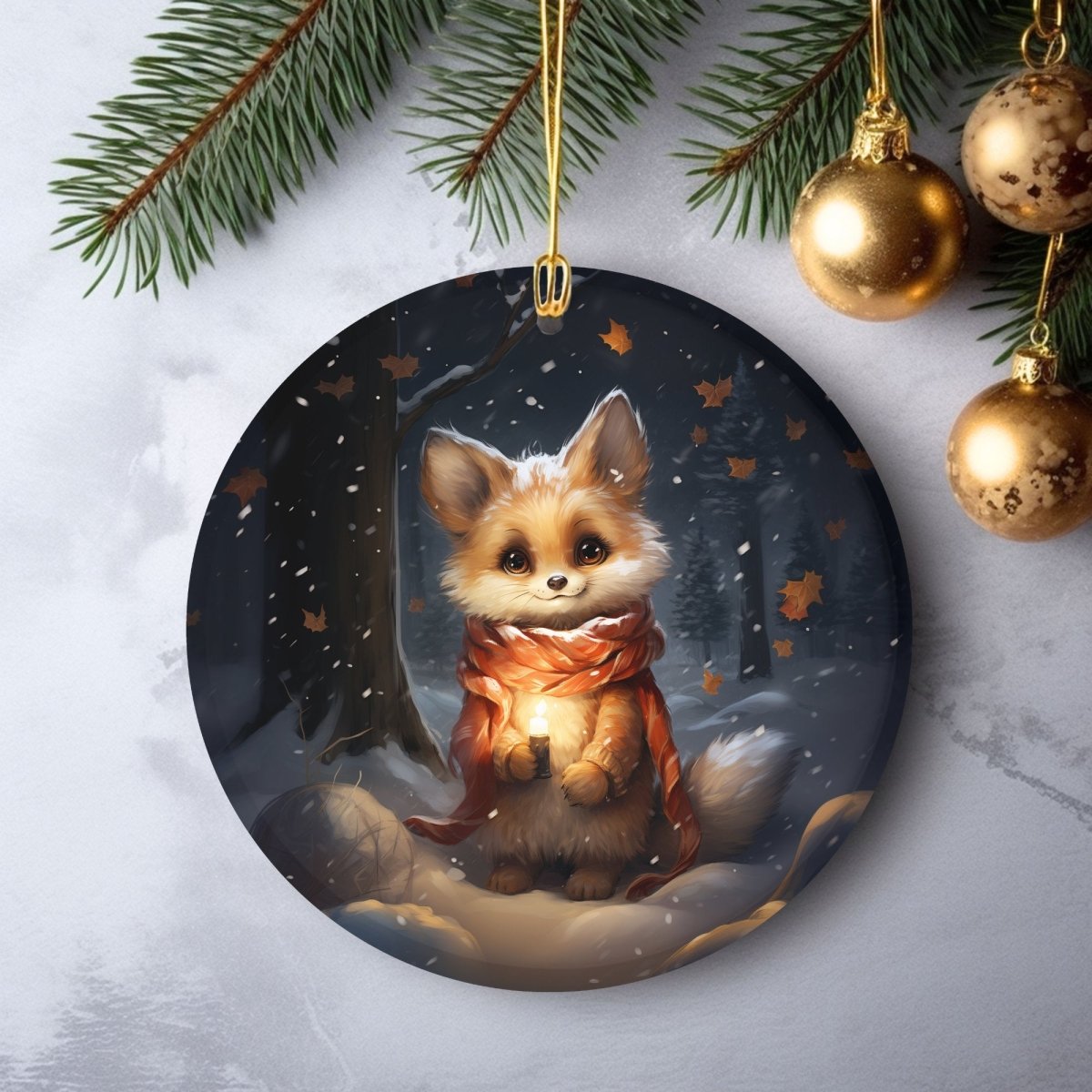 Christmas Animal Ornament 20 PNG Bundle Sublimation Design Festive Round Stickers Stylish 3D Effect Round Christmas Decoration Clipart - Everything Pixel