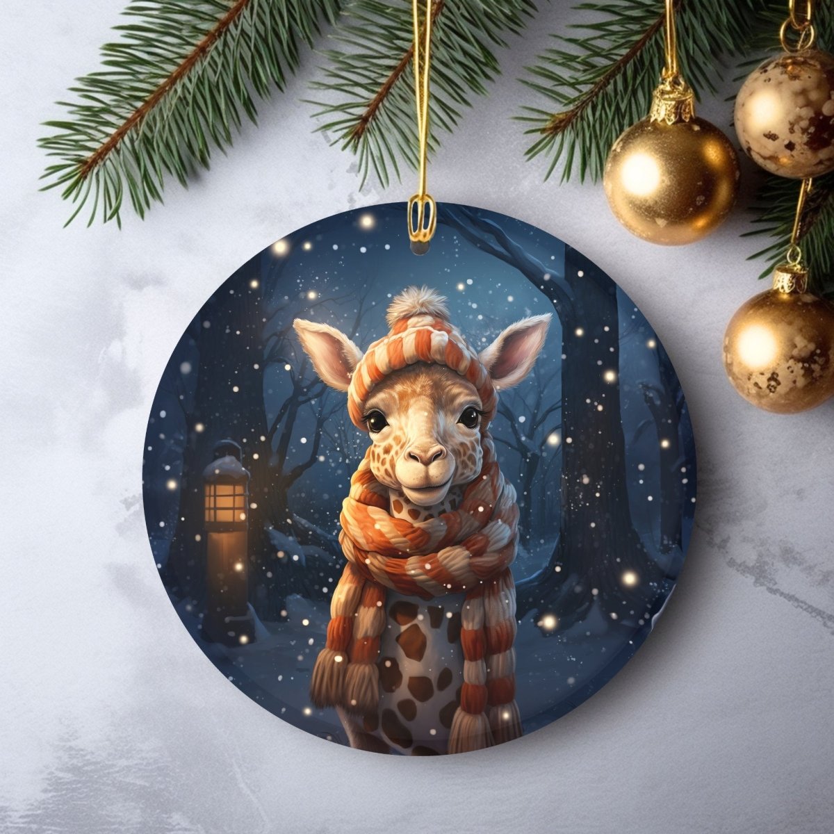 Christmas Animal Ornament 20 PNG Bundle Sublimation Design Festive Round Stickers Stylish 3D Effect Round Christmas Decoration Clipart - Everything Pixel
