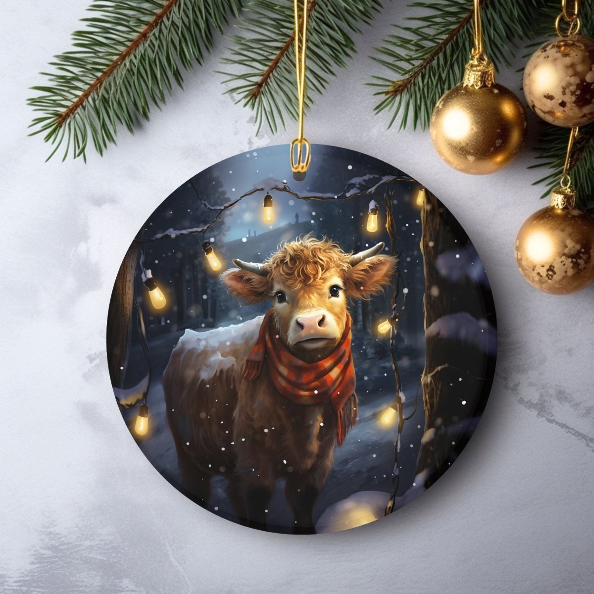 Christmas Animal Ornament 20 PNG Bundle Sublimation Design Festive Round Stickers Stylish 3D Effect Round Christmas Decoration Clipart - Everything Pixel