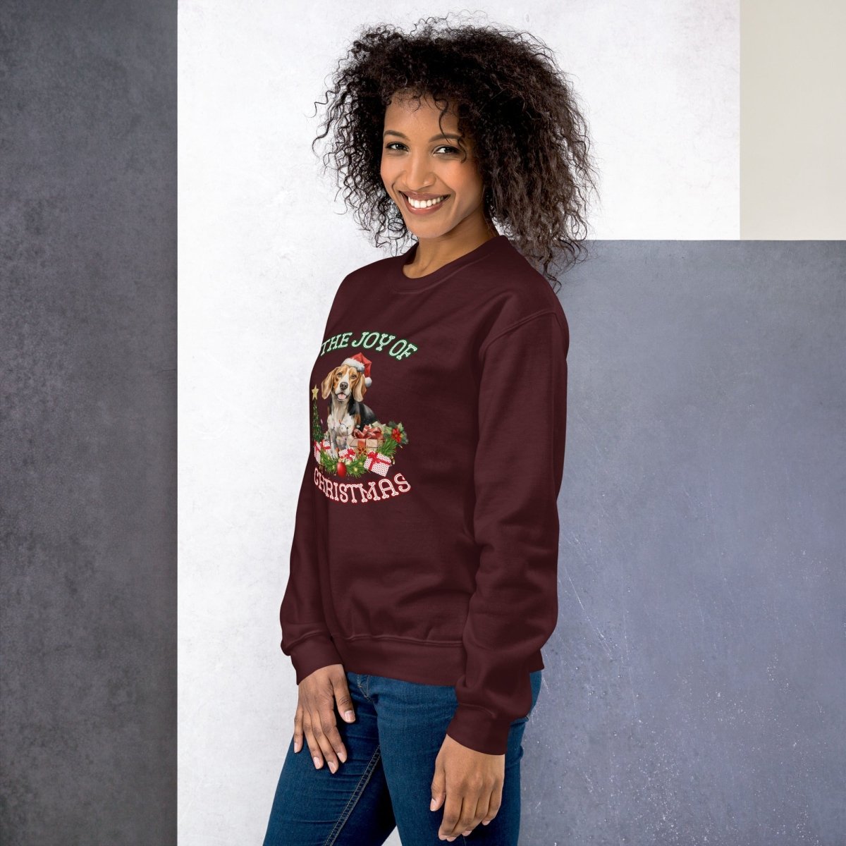 Christmas Beagle Pullover - High Quality Festive Unisex Sweater, Gift for Beagle Owner, Gift for Doglovers, Cute Xmas Dog Sweatshirt - Everything Pixel