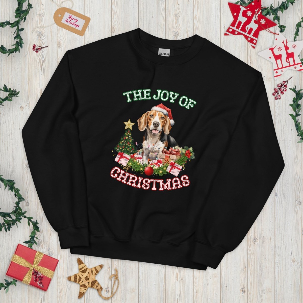Christmas Beagle Pullover - High Quality Festive Unisex Sweater, Gift for Beagle Owner, Gift for Doglovers, Cute Xmas Dog Sweatshirt - Everything Pixel