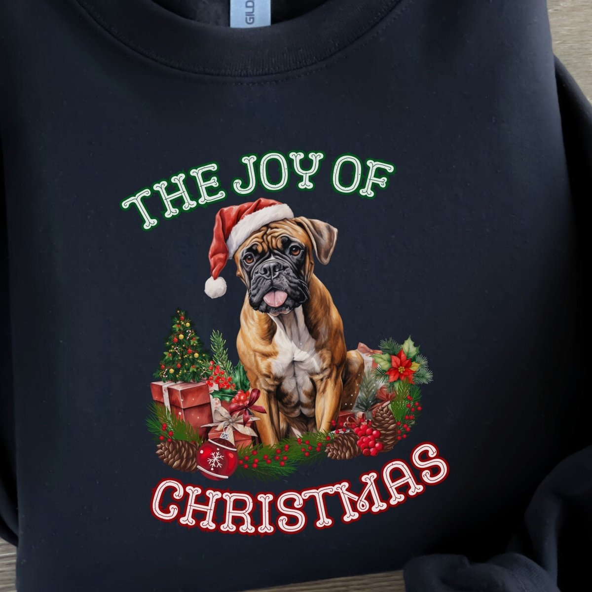 Christmas Boxer Pullover - High Quality Festive Unisex Sweater, Gift for Boxer Owner, Gift for Doglovers, Funny Xmas Sweater, Cute Xmas Dog - Everything Pixel