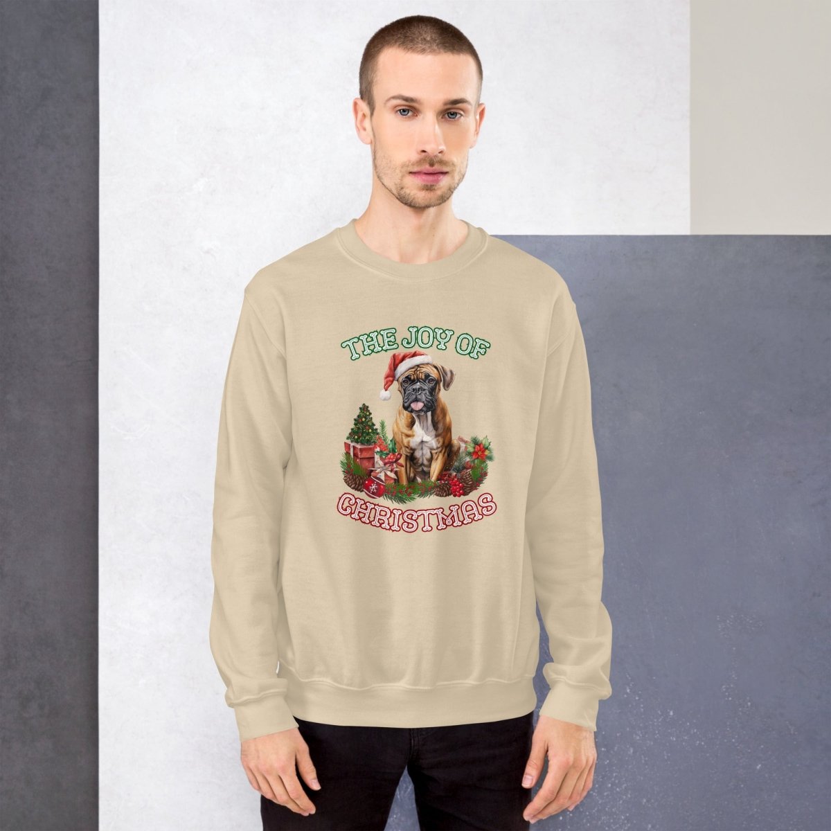 Christmas Boxer Pullover - High Quality Festive Unisex Sweater, Gift for Boxer Owner, Gift for Doglovers, Funny Xmas Sweater, Cute Xmas Dog - Everything Pixel