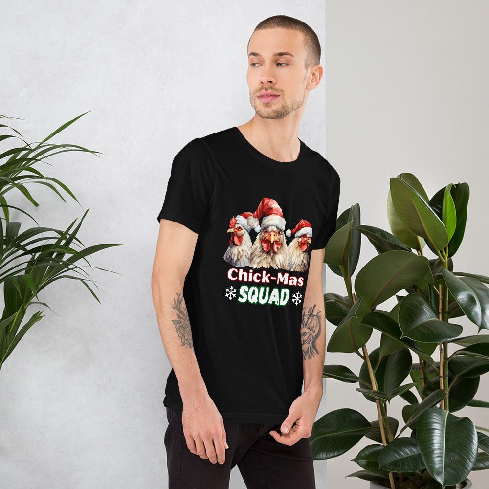 Christmas Chicken Squad T-Shirt - High Quality Festive Family Unisex T-Shirts, Gift for Chicken Lovers, Matching Holiday Tees - Everything Pixel