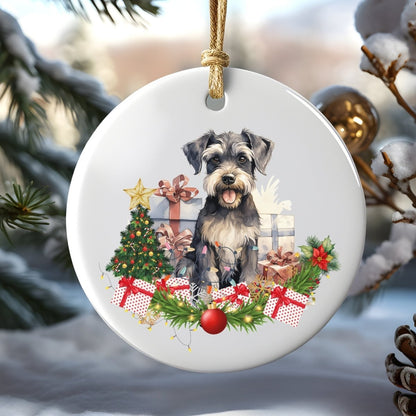 Christmas Dog Ornament 20 PNG Bundle Sublimation Design Festive Round Pet Stickers Stylish Christmas Decoration Clipart 20 Dog Breeds - Everything Pixel
