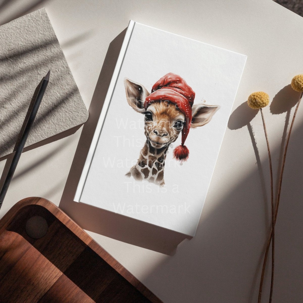 Christmas Giraffe Clipart 7+7 PNG JPG Bundle Digital Planner Paper crafts Watercolor Cute Baby Giraffe Zoo Animal Xmas Sublimation Clipart - Everything Pixel