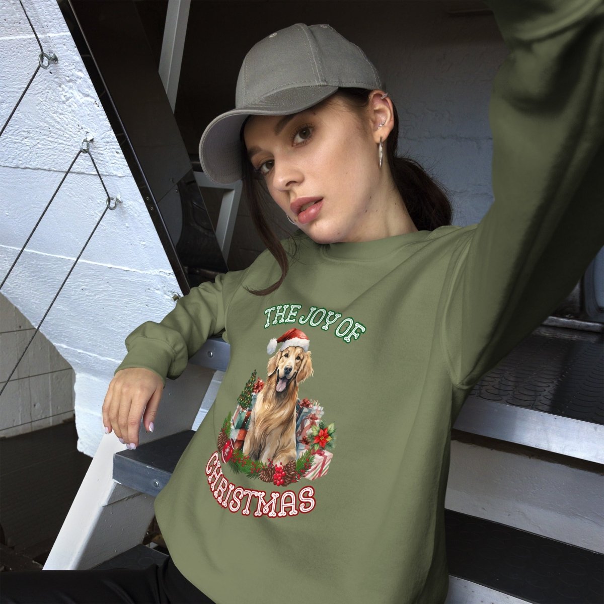 Christmas Golden Retriever Pullover - High Quality Festive Unisex Sweater, Gift for Golden Retriever Owner, Gift for Doglovers, Cute Xmas Dog - Everything Pixel