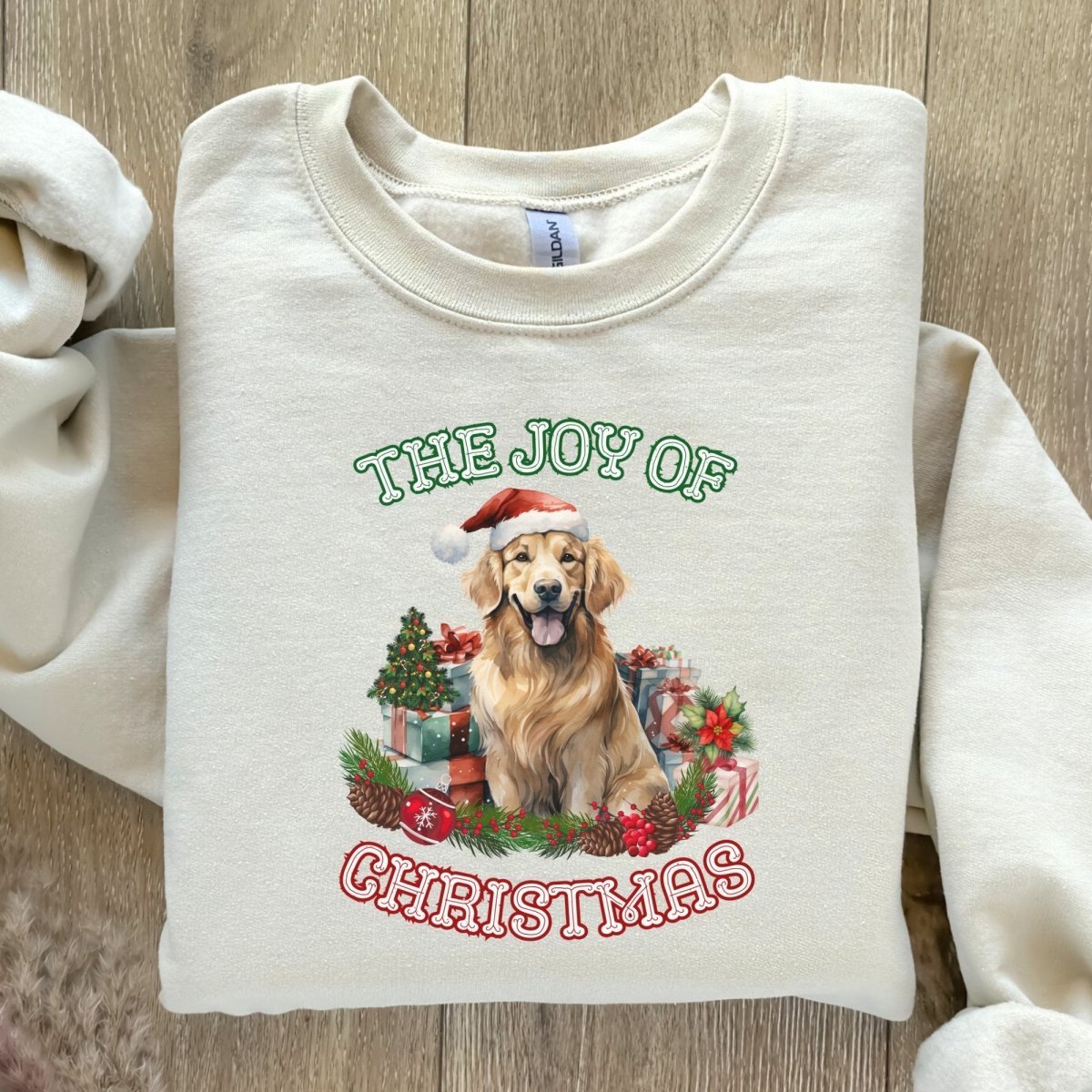 Christmas Golden Retriever Pullover - High Quality Festive Unisex Sweater, Gift for Golden Retriever Owner, Gift for Doglovers, Cute Xmas Dog - Everything Pixel