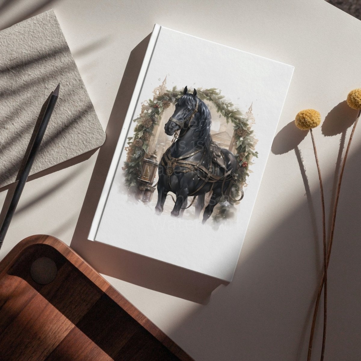 Christmas Horses Watercolor Clipart 20 PNG Bundle Seasonal Horse Images Winter Horse Graphic Horse Watercolor Sublimation Junk Journal Kit - Everything Pixel