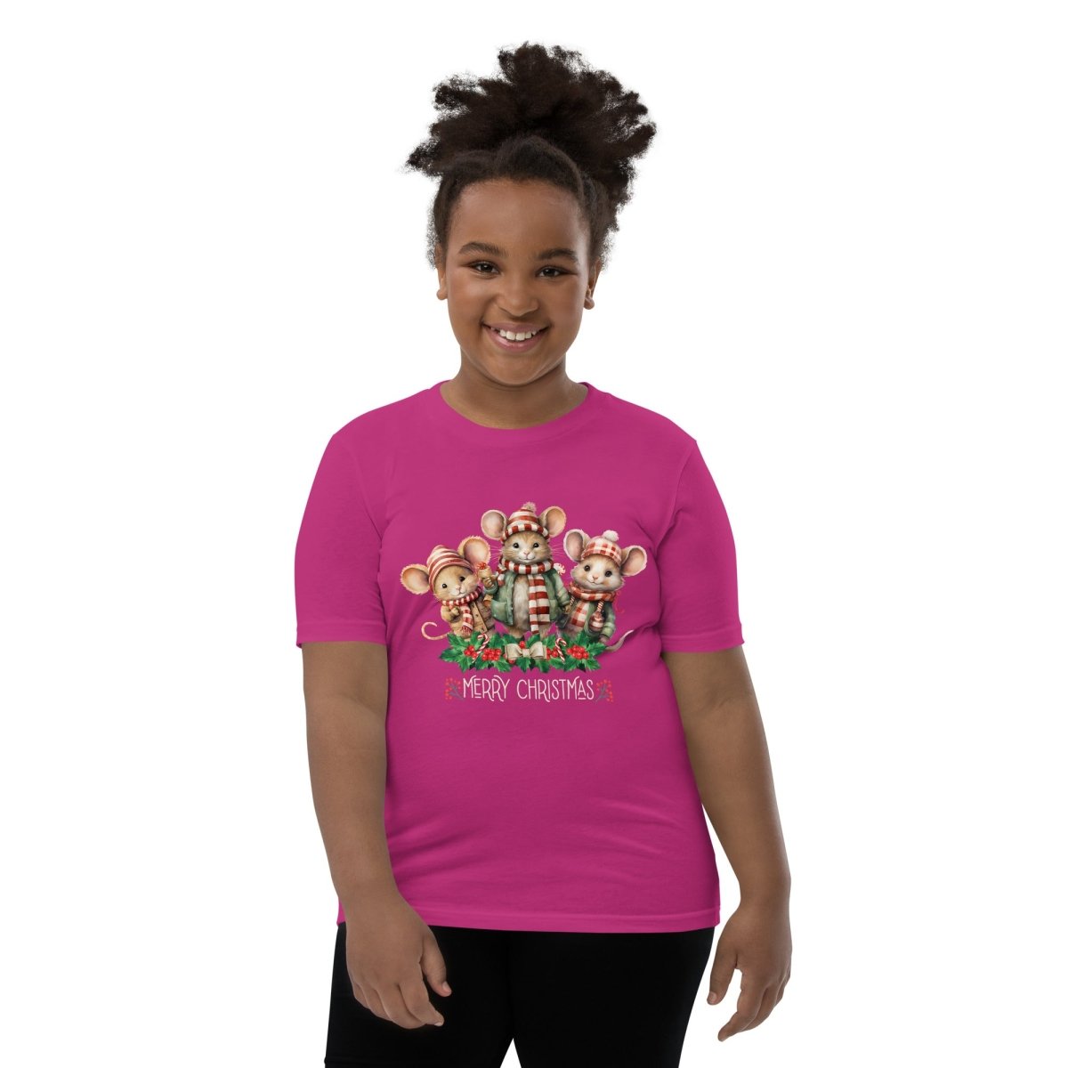 Christmas Mice T-Shirt - High Quality Festive Family Teenager T-Shirt, Family Reunion Tee, Youth Holiday Shirt, Christmas Vacation Tee - Everything Pixel