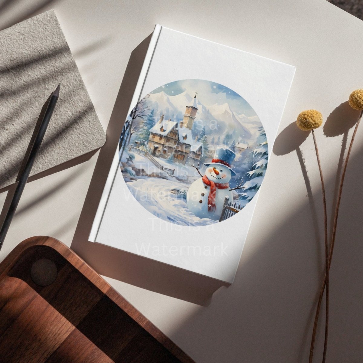 Christmas Ornaments 20 PNG Printable Bundle Sublimation Design Festive Round Stickers Snowy Landscape Christmas Decoration Clipart - Everything Pixel