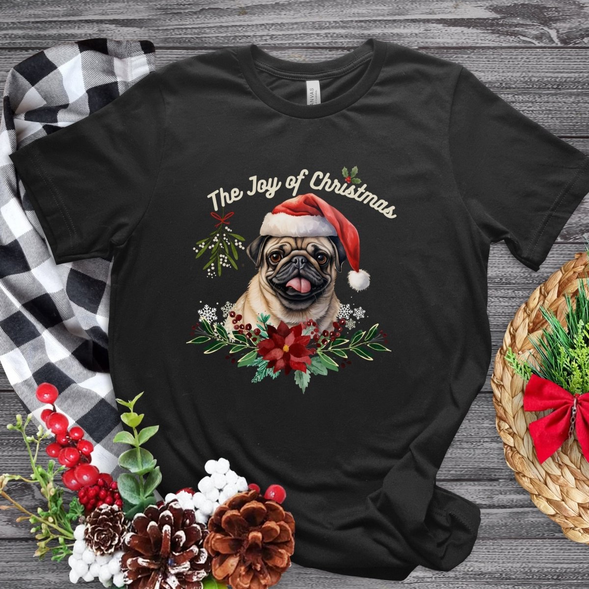 Pug print shirt best sale