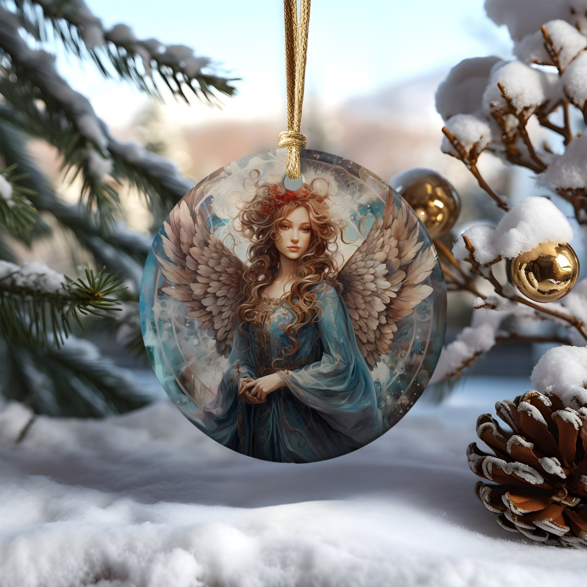 Christmas Round Ornament 20 PNG Bundle Sublimation Design Digital Paper Crafting Festive Junk Journal Kit Santa Graphics Winter Time Art - Everything Pixel