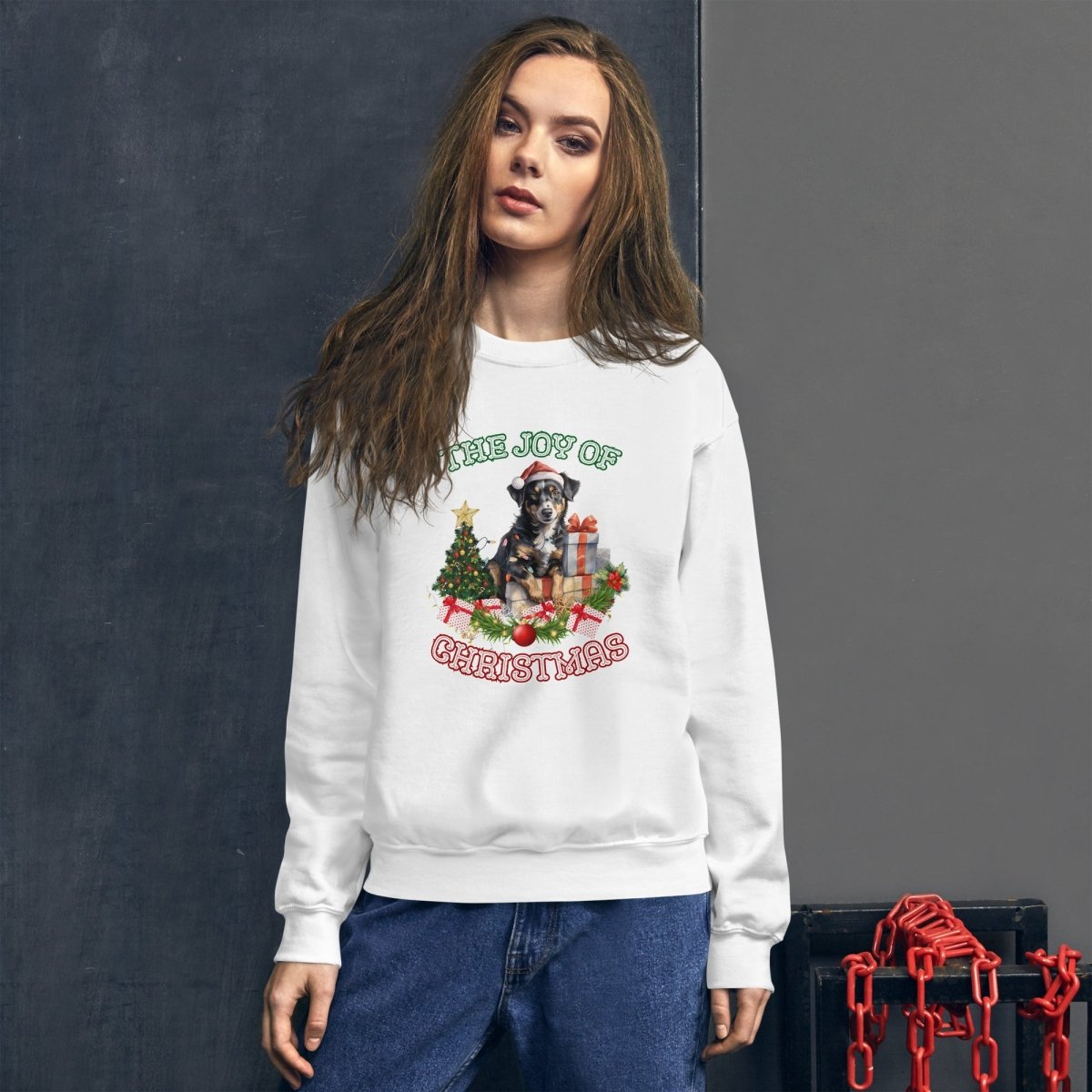 Christmas Shepherd Pullover - High Quality Festive Unisex Sweater, Gift for Shepherd Owner, Gift for Doglovers, Cute Xmas Dog Sweatshirt - Everything Pixel