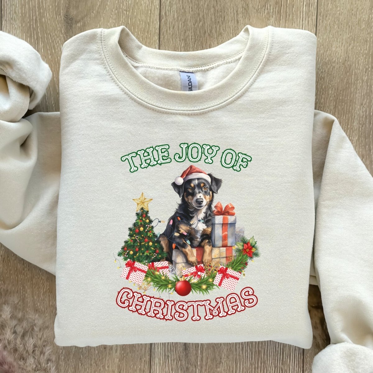 Christmas Shepherd Pullover - High Quality Festive Unisex Sweater, Gift for Shepherd Owner, Gift for Doglovers, Cute Xmas Dog Sweatshirt - Everything Pixel